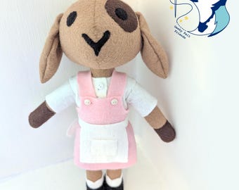Rabbit Doll Bunny Plush - Hand Sewn Wool Felt Plush Animal Dolls