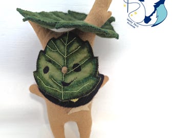 Calamo Korok Plush | Handmade Felt Tree Spirit