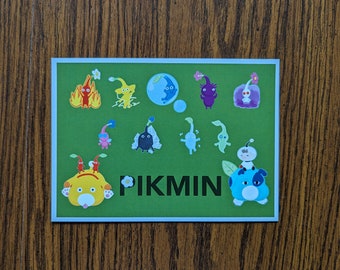 Pikmin | digital art | postcard print