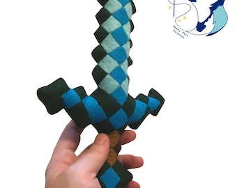 Minecraft mini weapons and tools plush