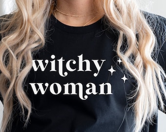 Witchy Woman Shirt, Witchy Clothing, Witchy Shirt, Witchy Shirts, Witch Aesthetic, Witch Clothes, Goth Shirt, Gothic Shirt