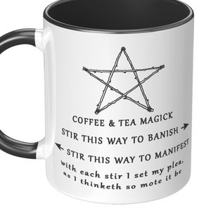 Coffee & Tea Magick, Witch Mug, Witchy Mug, Witchy Gift, Wiccan Gifts, Witches Mug, Spiritual Gift, Witch Coffee Mug, Tea Mug, Intention Mug