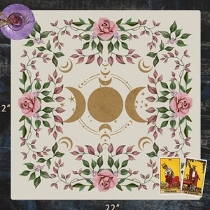 Moon Altar Cloth Cottagecore Alter Cloth Tarot Cloth Tarot Cloth For Spread Tarot Reading Cloth Tarot Mat Altar Decor Witch Altar Cloth