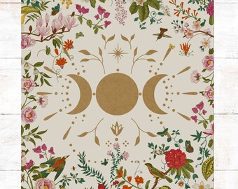 Triple Moon Altar Cloth Alter Cloth Tarot Cloth Tarot Cloth For Spread Tarot Reading Cloth Tarot Mat Altar Decor Witchy Witch Altar Cloth