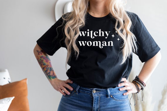 Witchy Woman Shirt, Witchy Clothing, Witchy Shirt, Witchy Shirts, Witch Aesthetic, Witch Clothes, Goth Shirt, Gothic Shirt