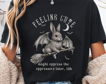 Oppress The Oppressor Shirt, Feminist Shirt, Sarcastic Shirt, Witchy Meme Shirt, Witchy Clothing, Witch Aesthetic, Witch Clothes, Book Tee