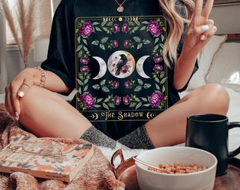 Tarot Shirt Tarot Card Shirt Tarot tshirt Tarot Card tshirt Tarot Shirts Cottagecore Boho Shirt Cottage Core Shirt  Triple Moon Witchy Shirt