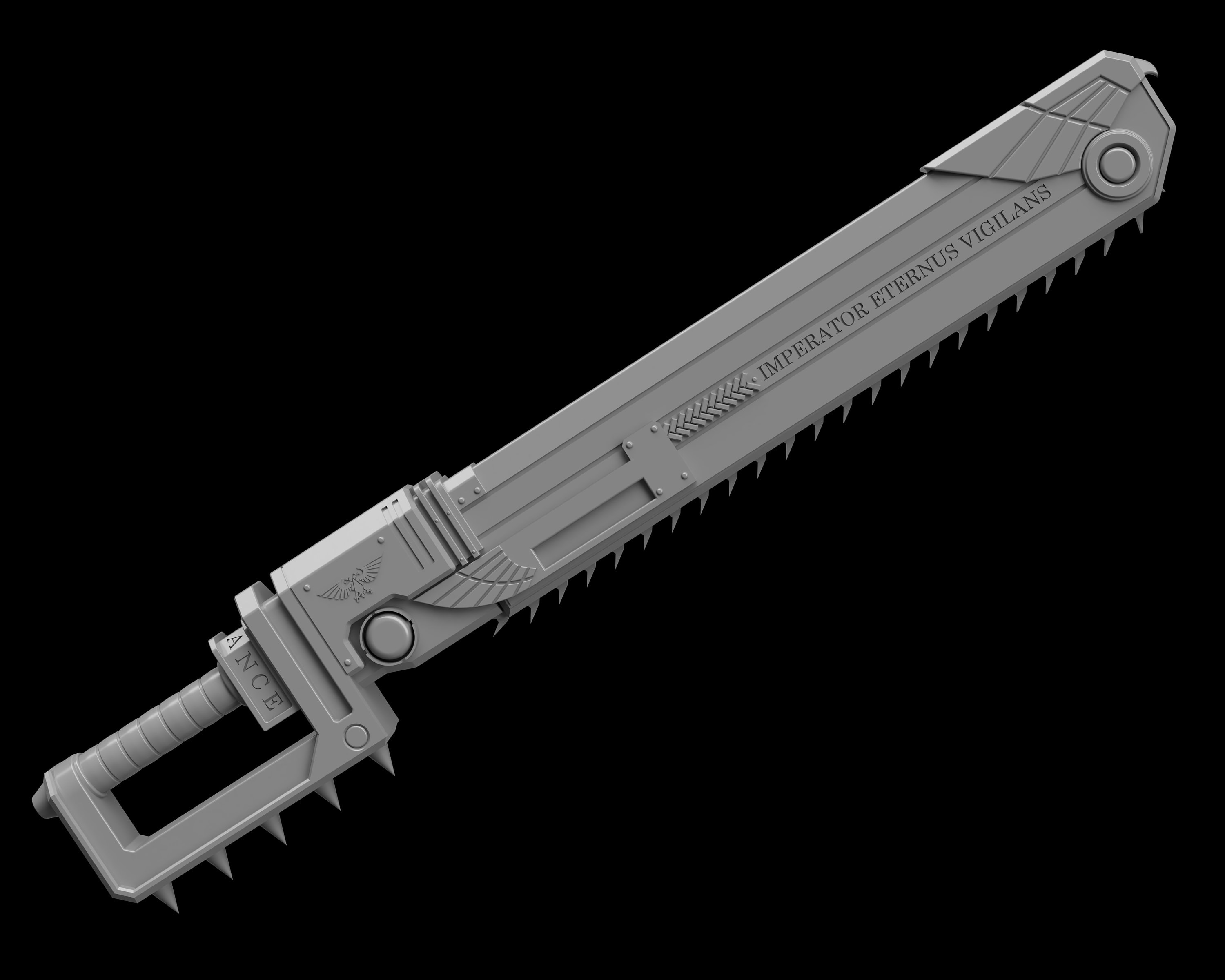 Chainsword 3D Print Files Etsy
