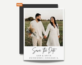 Foto Magnete Hochzeitseinladung Save The Date Karten Hochzeitsgeschenk gedruckte Foto Einladung