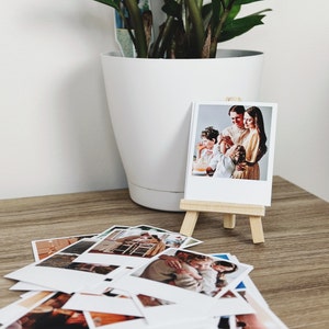Fotoprint Gepersonaliseerde magneet Retro foto afdrukken met aangepaste tekst Cadeau voor vrienden Miniportemonnee Fotokamerdecoratie Fotokaarten aanpassen