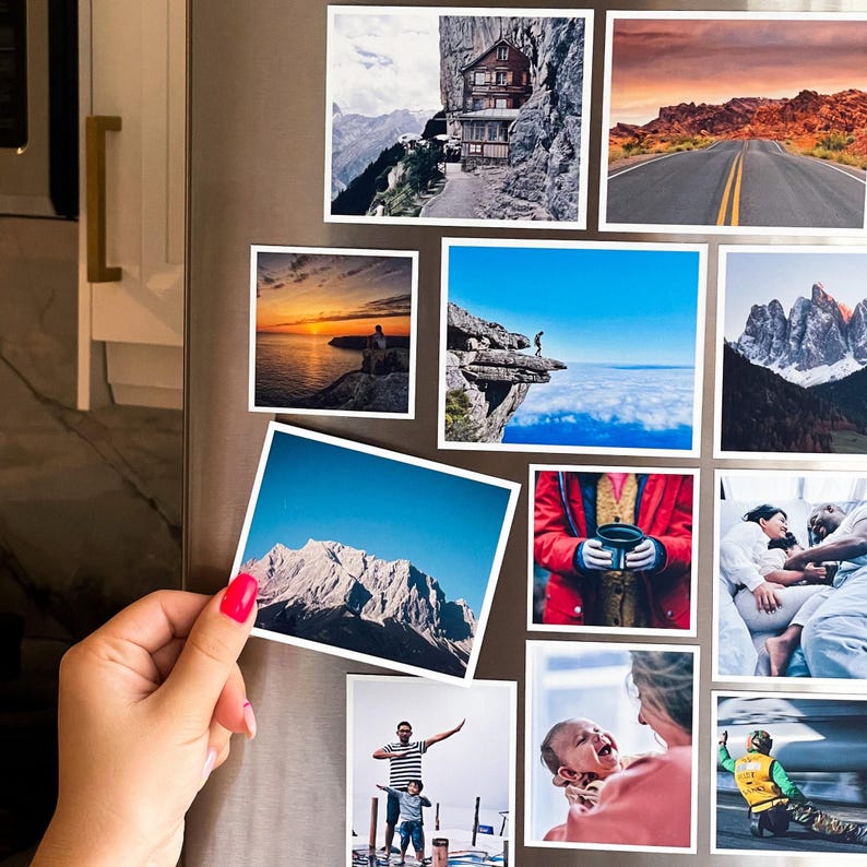 Photo Magnets Customized Magnets Fridge Photo Print Personalized Magnets Custom Print Photo Printing Magnets image 10
