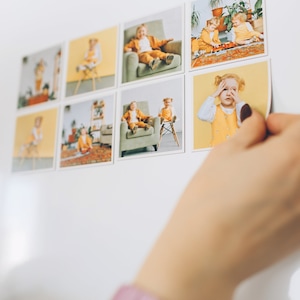 Personalized custom photo magnets for unique home decor and gifting - showcase your favorite memories on these high-quality magnets!