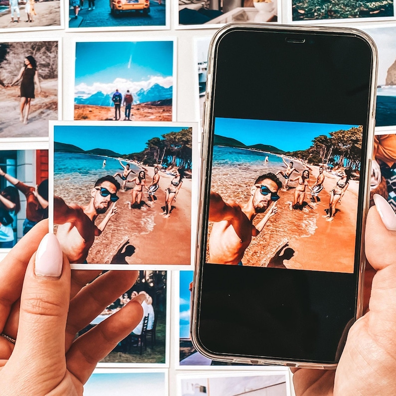 Photo Magnets for Locker Decor Flexible Magnets Set Custom Photo Card Vacation Gift for Memory Personalized Magnets Picture for Fridge image 1