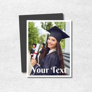 Memory Gift Personalized Graduation Magnet Fridge with Custom Text Graduation Announcement Wallet Photo Decor on Magnet Square 2.5x2.5 inch