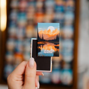 Matte State Magnets 50 US mit Magnettafel Geschenk aus Idaho Bild Magnet Abschluss Geschenk für Geographie Lehrer Reise Souvenir Karte
