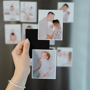 Photo Magnets with New Born Baby Photo Baby Shower Party Favor 1st Birthday Gift Magnets for Refrigerator Cute Living Photo Room Decor