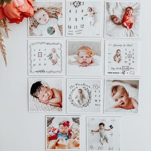 Photo Magnets Baby Keepsake Snap Magnet Flexible Gift For New Mother Newborn Photo for Fridge Magnets Save the Moments Cozy Baby Shower Gift