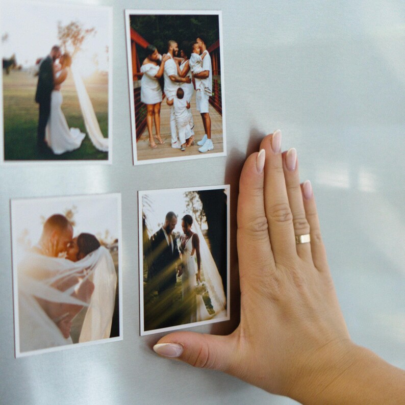 Custom Photo Magnets for Fridge: Memory Magnets, Locker Accessories, Thank You Gift image 3