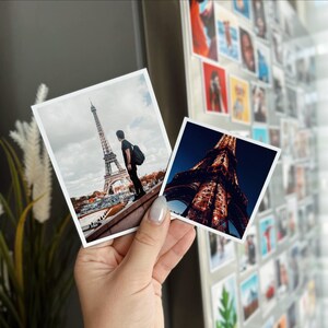 Fotomagneten Reisfoto aandenken Gepersonaliseerde koelkast Vierkante magneet Magnetische foto afdrukken Cadeau voor vader Flexibele magneten met tekst