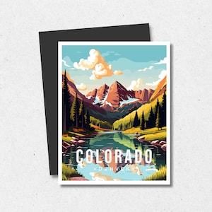State Magnet Colorado 50 US Bundesstaat Souvenir Stadtbild Bild Magnet Mentor Geschenk Kühlschrank Dekor Abenteuer Erinnerungskarte Souvenir Set Snapmagnets
