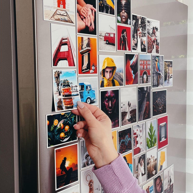 Photo Magnets for Locker Decor Flexible Magnets Set Custom Photo Card Vacation Gift for Memory Personalized Magnets Picture for Fridge image 8
