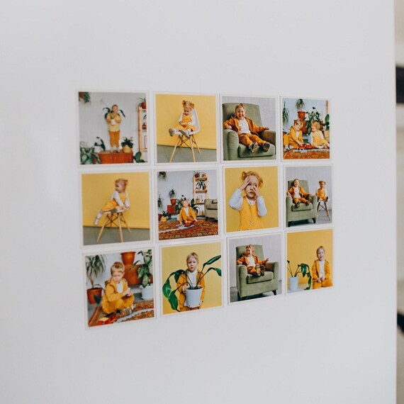 Flexible Personalized Photo Magnets: Family Memory Magnet, Gift for Friend