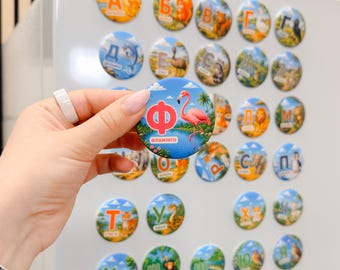 Alphabet Button Magnets: Ukrainian Animal Letters for Kids