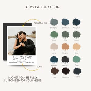 a picture of a man and a woman with the words choose the color
