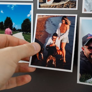 Fotomagneten Sets Koelkast Gepersonaliseerde aangepaste fotokaart Fotomagneet 2,5 x 2,5 inch foto Familiefoto Cadeau Locker Decor Flexibele magneten