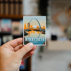 Aimant d'État du Minnesota State Park 50 cartes souvenir des États-Unis Magnet photo des États-Unis, cadeau du Minnesota, aimants de voyage, décoration pour la maison