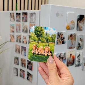 Custom Photo Button Magnets: Rounded Corners, Soft Matte Finish, 2.5 x 3.5 inch