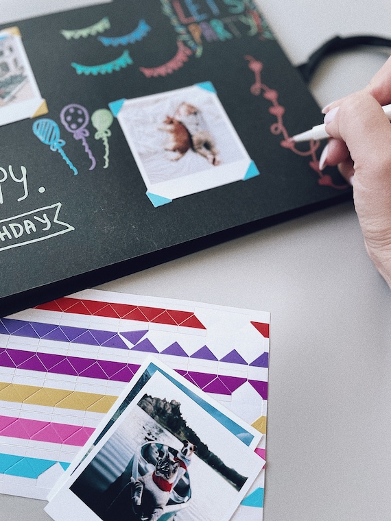 Black page scrapbook deals