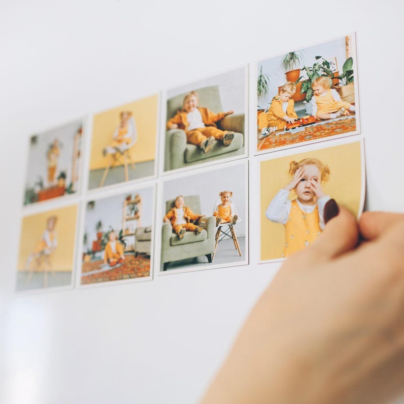 Photo Magnets for Locker Decor Flexible Magnets Set Custom Photo Card Vacation Gift for Memory Personalized Magnets Picture for Fridge image 10