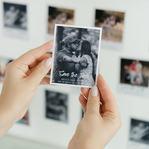 Autumn Save the Date Photo for Wedding Party Favor Magnets Invitation Guest Gift Personalized Photo Magnets for Weddings Announcement Magnet