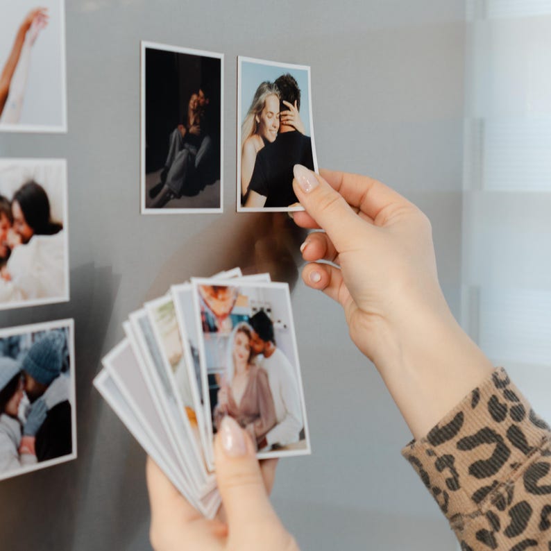Photo Magnets, Custom Magnets Fridge, Print Photo, Photo Gift for Pet Lover, Personalized Small Photo Magnet, Custom Wallet Size Magnet image 10