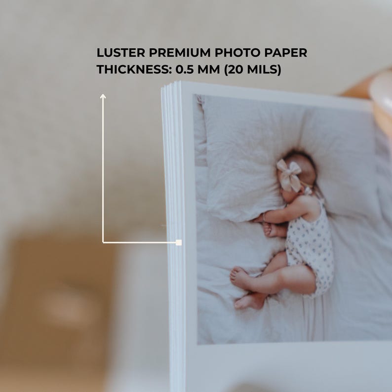 Retro Photo Print with Text, Personalized Photo Decor for Living Room, Photo Printing Bulk image 6
