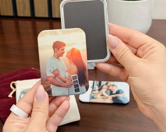 Photo Keepsake Magnets: Rounded Buttons 2.5 x 3.5 inch - Soft Touch Matte Finish
