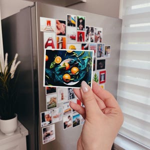 Fotomagneten koelkast Natuurlijke afbeelding koelkastmagneten Keuken Fotodecor Zomercadeau Geheugen Gepersonaliseerde fotokaart Gestanste flexibele magneet