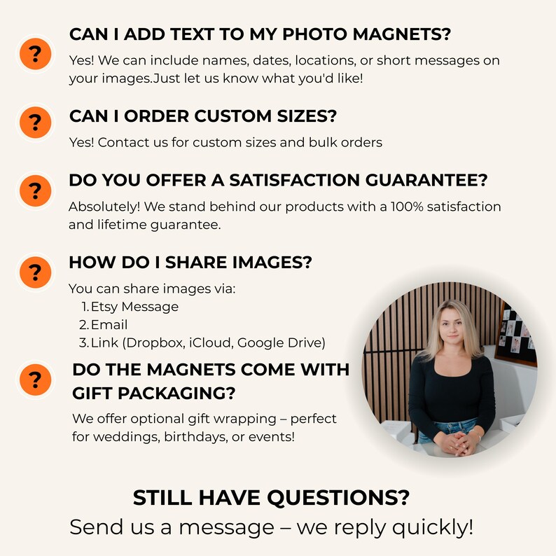 Custom Photo Magnets for Fridge: Memory Magnets, Locker Accessories, Thank You Gift image 8