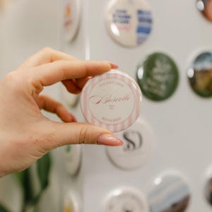 Button Magnets with Company Logo, Round Magnets, Custom Button Design - Gift For Coworker