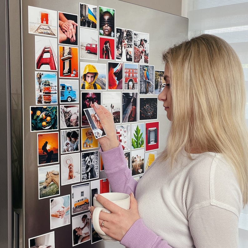 Capture memories on durable magnets for personalized home decor and thoughtful gifts.