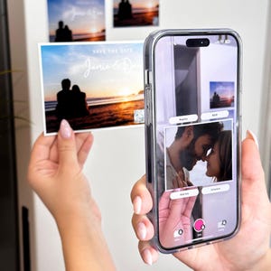 Augmented Reality-magneten koelkastfoto QR-code fotokaart Gepersonaliseerd uniek cadeau voor vrienden Aangepaste AR-magneten Geheugencadeau Locker Decor