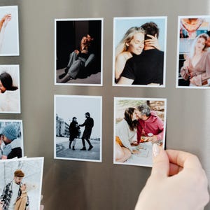 Photo Magnets with Picture Custom Magnetic Photo Print Personalized Gift Magnets Keepsake Snap Magnets Summer Gift Sister Ref Magnet Fridge