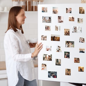 Foto Magnete Geschenk für Schwester Kühlschrank Foto-Dekor Benutzerdefinierte Fotodruck Andenken Personalisierte Fotokarte Flexible Magnete Einzigartige Brieftasche Foto