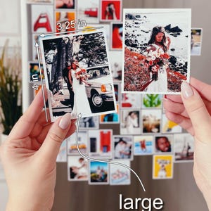 Photo Magnets, Custom Magnets Fridge, Print Photo, Photo Gift for Pet Lover, Personalized Small Photo Magnet, Custom Wallet Size Magnet image 4