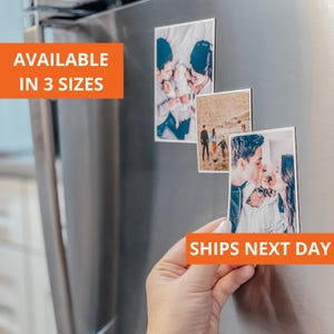 Fotomagnete für Geburtstagsgeschenke Benutzerdefinierte Brieftaschengröße Fotomagnet Fotodruck Personalisierte Bildmagnete Kühlschrank Einzigartiges Muttergedächtnisgeschenk