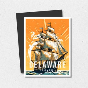 Delaware Staat Magneet Koelkast Decor Delaware Foto Reizen Avontuur Aandenken Card 50 Staat Magnetische Kaart Souvenir Set Reisagent Geschenken
