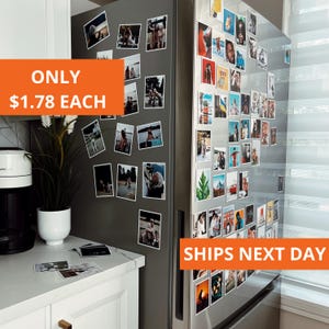 Fridge Magnet Set 20 Card Flexible Photo Magnets Custom Photo Printing Personalized Gift For Him Magnetic Wallet Photo Mini Keepsake