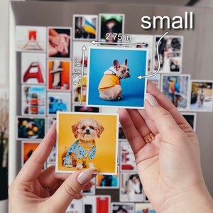 Personalized custom photo magnets for unique home decor and gifting - showcase your favorite memories on these high-quality magnets!