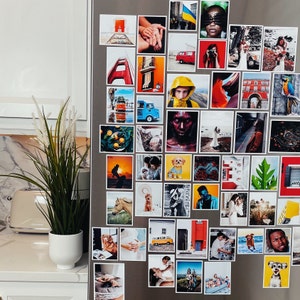 Custom photo magnets | Personalized fridge magnets with your own pictures - showcase your memories and add a personal touch to your kitchen decor. Perfect for gifting or creating a unique magnetic display.